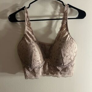 Victoria’s Secret PINK Lace Bralette in Tan